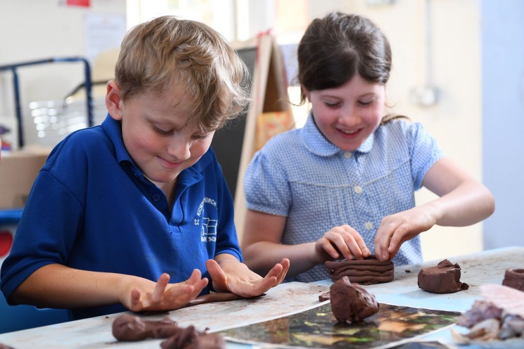 Pupils during one of the workshops