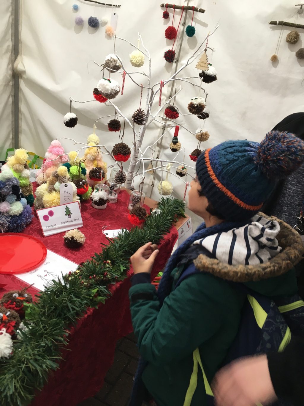 Ty Coryton resident Caius Reshad with fundraising stand