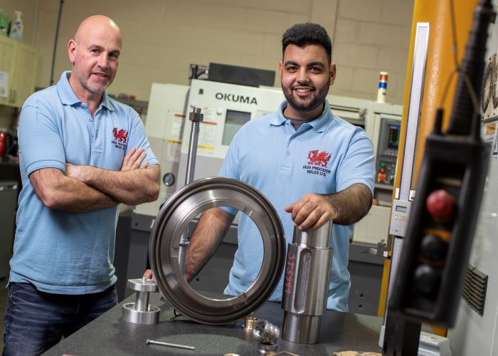 High Precision Apprentice Manmeet with employer