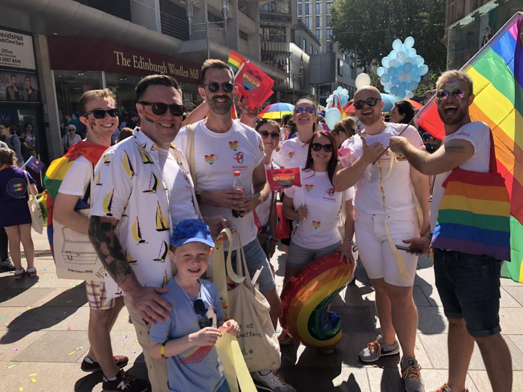 Principality employees at a previous Pride event in Cardiff (002)