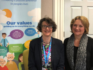 Marcia Sinfield, CEO of Family Housing Association and Jackie Royall, Chair of Board