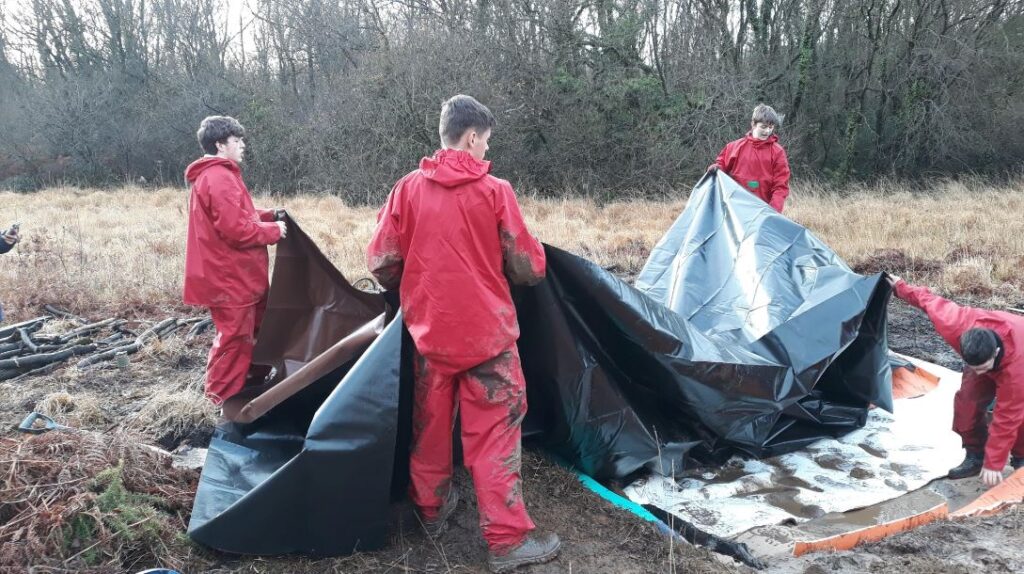 The learners joined forces with local volunteers to restore the land and create a natural beauty spot to highlight its importance to the area and deter future development