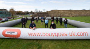 Bouygues-UK-Cardiff-Blues-Tackle-launch-at-Pencoedtre-High-School-LtR-front-Mike-Baker-assistant-head-at-Pencoedtre-HS-Nick-William-002-scaled-e1605170151918