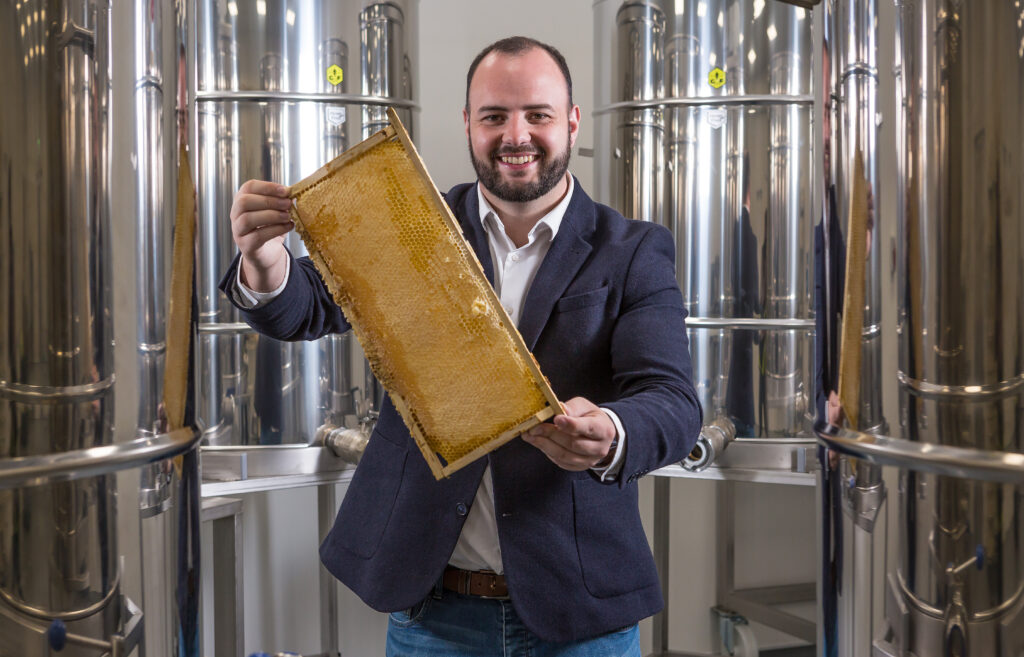 Director Scott Davies - Hilltop Honey based at the Duffryn Industrial Park in Newtown, Powys in the heart of Mid Wales.