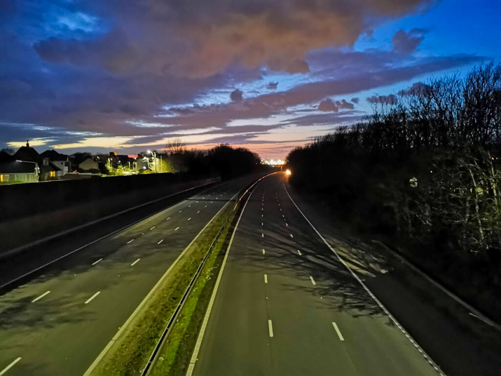 m4 at night