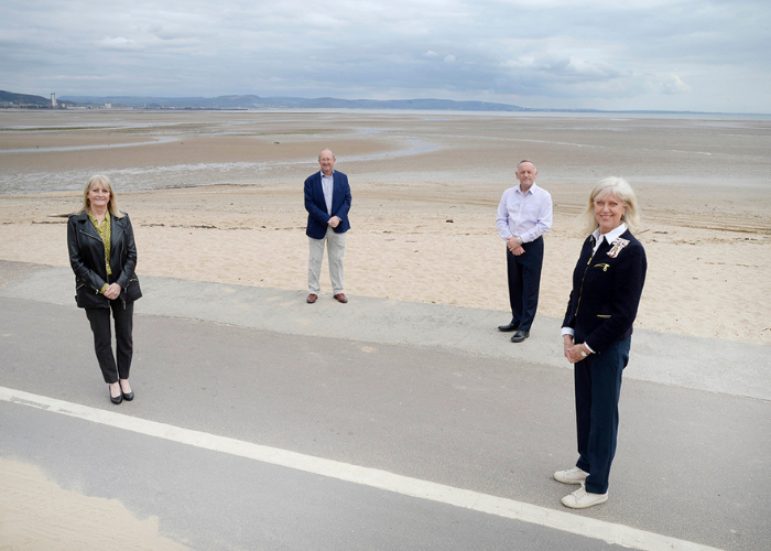 from-left-Susan-Jones-MBE-Deputy-Lieutenant-Philip-Hunkin-Vice-Lord-Lieutenant-Alan-Brayley-Deputy-Lieutenant-and-Louise-Fleet-JP-HM-Lord-Lieutenant-of-West-Glamorgan.