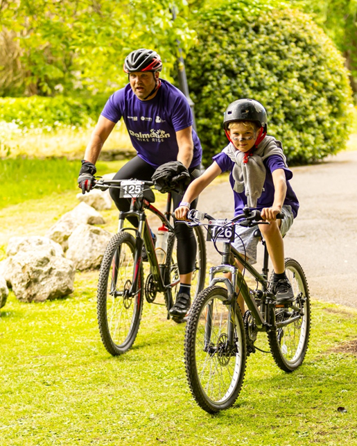 Director of Operations Marc Jones and Marc’s son Max at the 2024 Dalmation Bike Ride