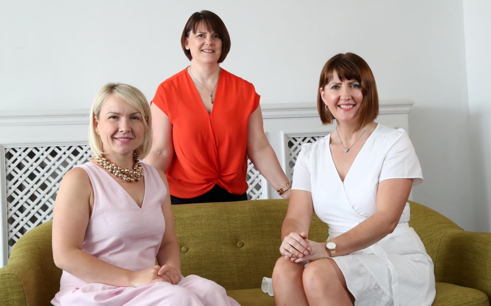 L to R Clare Jeffries, Janice Hart and Gwawr Booth