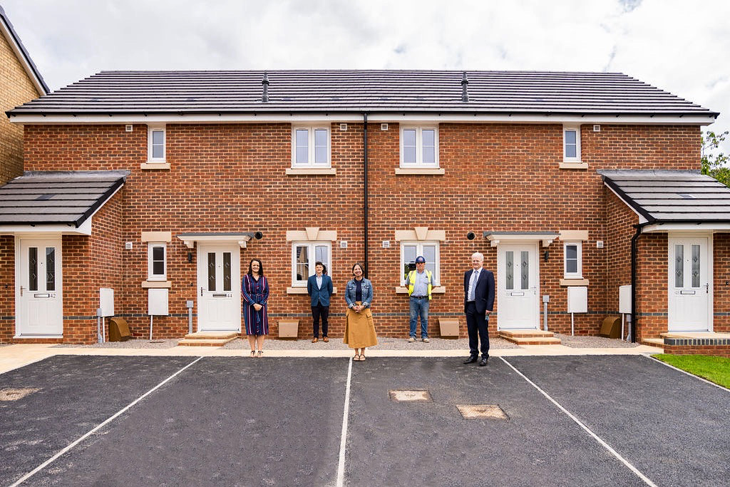 Celebrating The Handover Of The First New Caerphilly Council Homes In ...