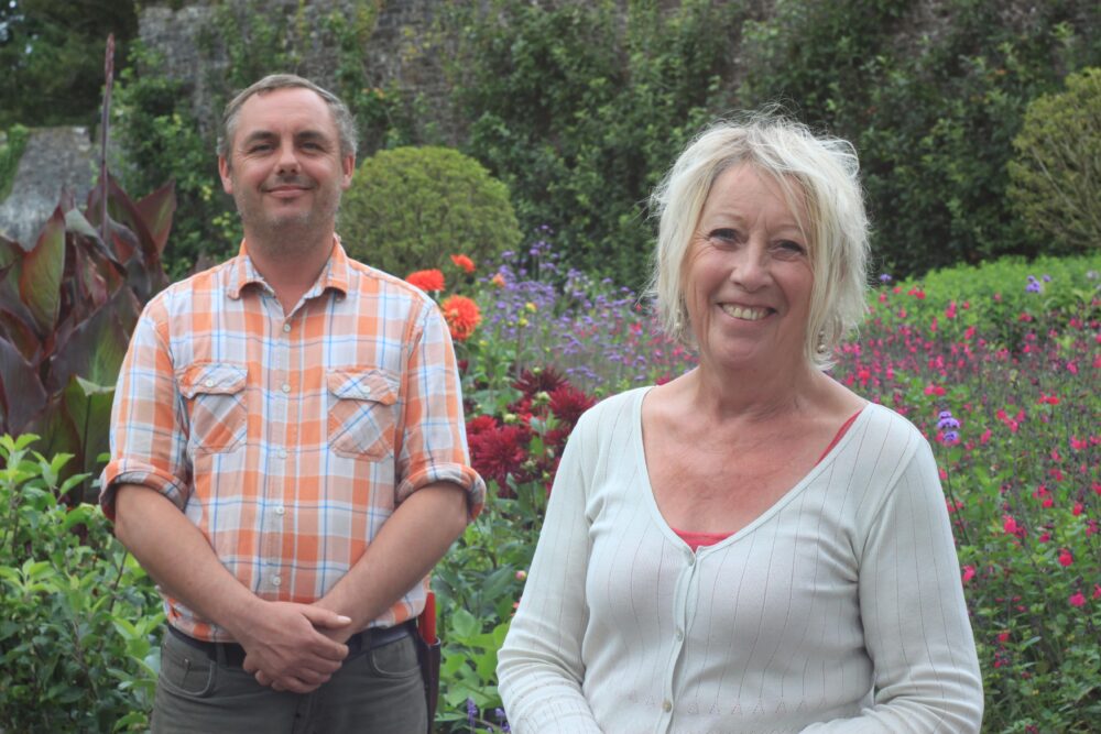 Head-Gardener-Joseph-Atkin-with-Carol-Klein-at-Aberglasney-min-scaled