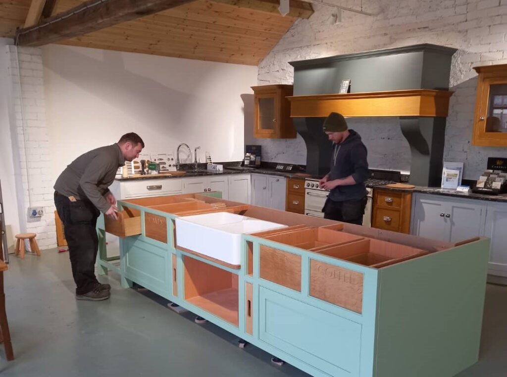 Calon Kitchens team at work in Old Forge (002)