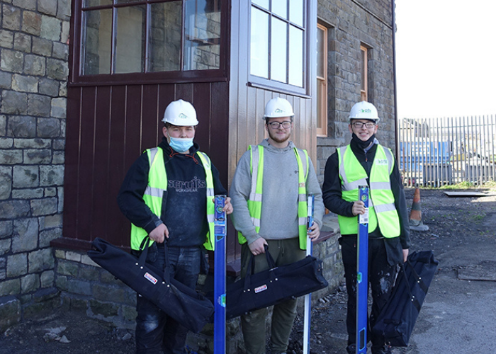 Onsite Hub trainees, Cyfle Building Skills