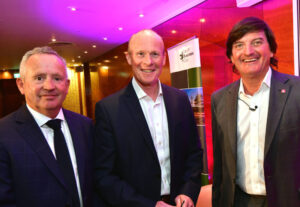 L-R Ian Price, CBI, Paul Thorburn, Secretary of Cardiff Business Club and David Howden, CEO of Howden Group Holdings