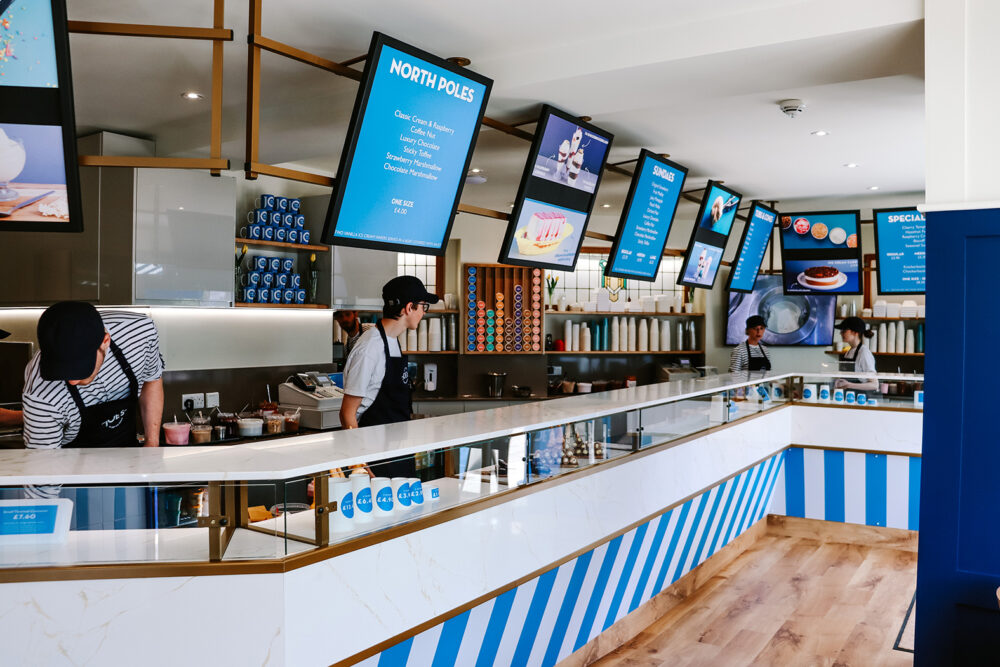 New look Joes Ice Cream St. Helens parlour