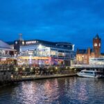 Reindeer on the loose in Cardiff Bay for festive trail