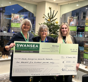 Swansea Building Society donates £3,000 to support local foodbanks.