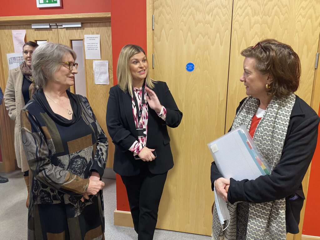 Cllr Jane Tremlett and Health Minister Eluned Morgan MS