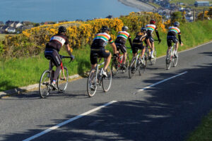 Cyclists in Ceredigion. Janet Baxter