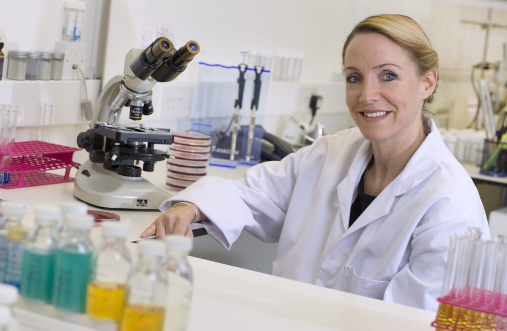 Woman scientist in a lab