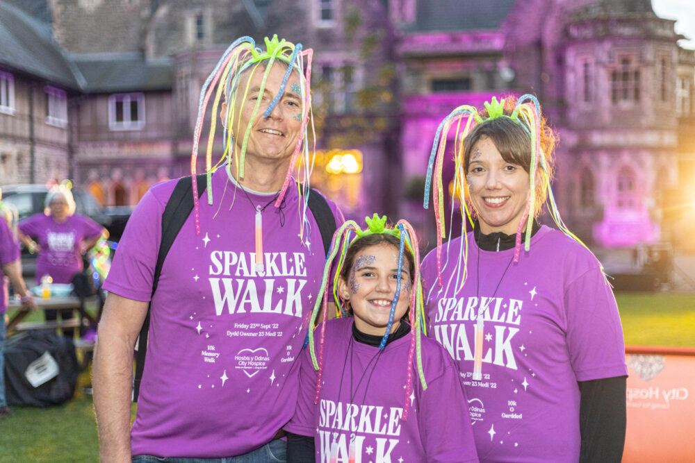 Families, friends and colleagues are among those who take part in The Sparkle Walk