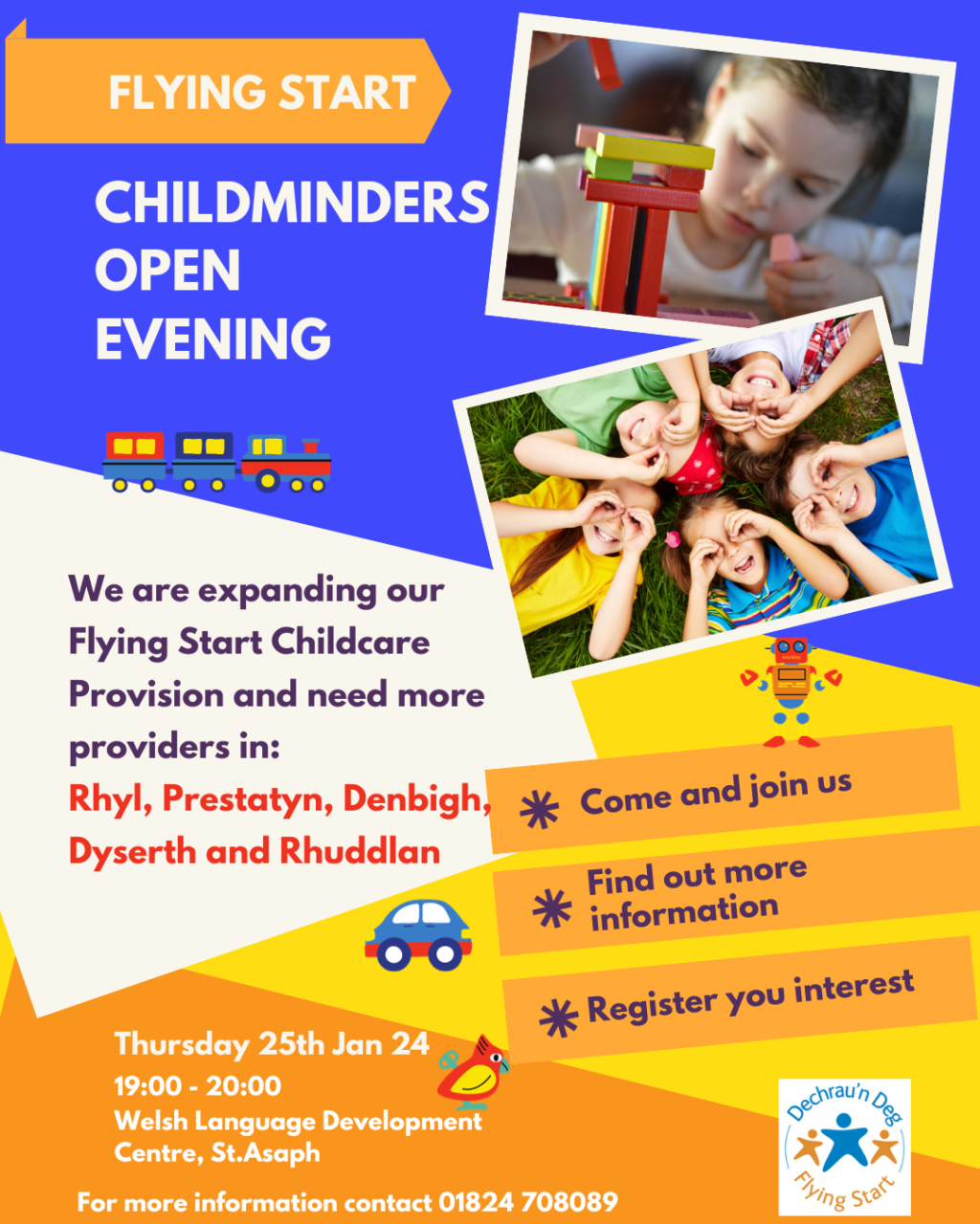 Flying Start Childminder Open Evening - English