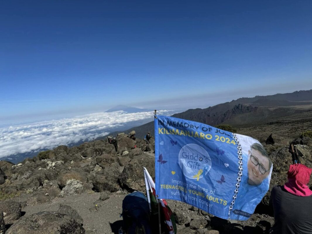 Thousands were raised for Giddo’s Gift when Flint Four conquered Kilimanjaro