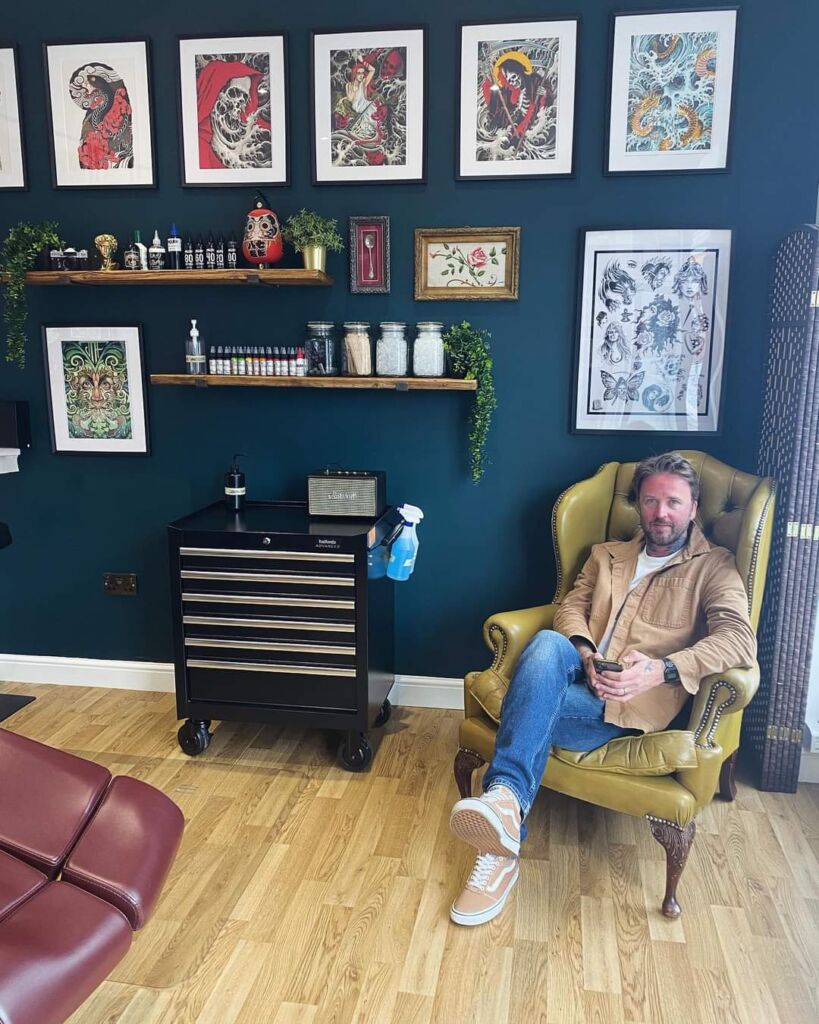 Inside the new Emerald Tattoo Emporium.