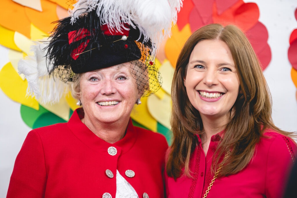 Janey Howell, High Sheriff of South Glamorgan and Liz Booyse, Chief Executive of City Hospice