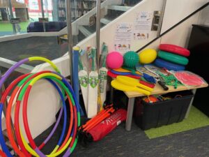 Library sports equipment