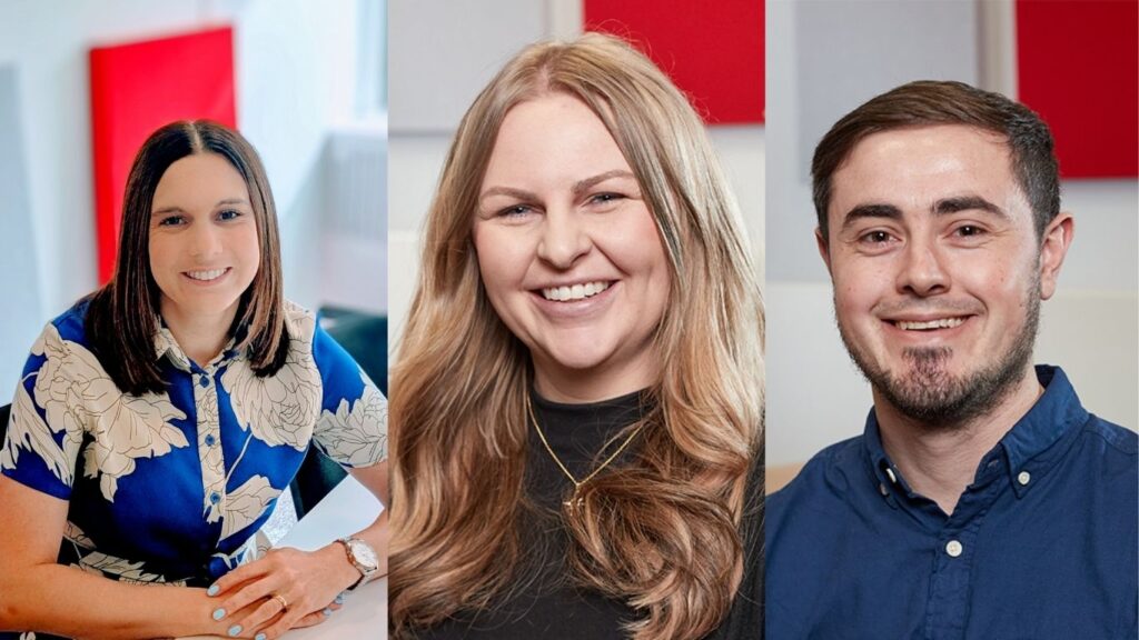 Lucy Creese, Katrina Roberts and Steven Ford