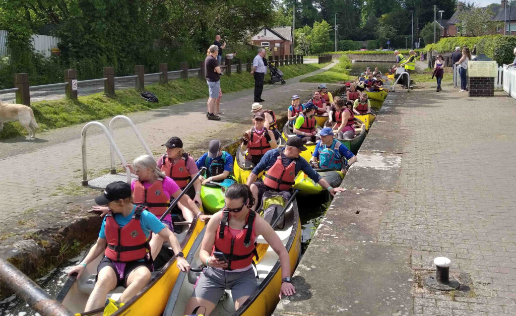 Montgomery Canal Triathlon - Canoes