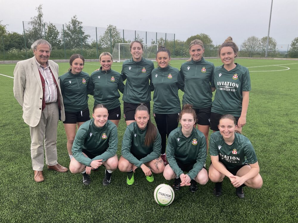 NHH Board Member Graham Greasley and Wrexham AFC ladies