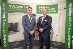 Nick Longar and Alun Williams of Swansea Building Society.