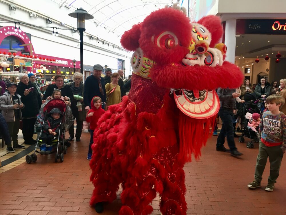 Red Dragon Centre Chinese New Year Lion