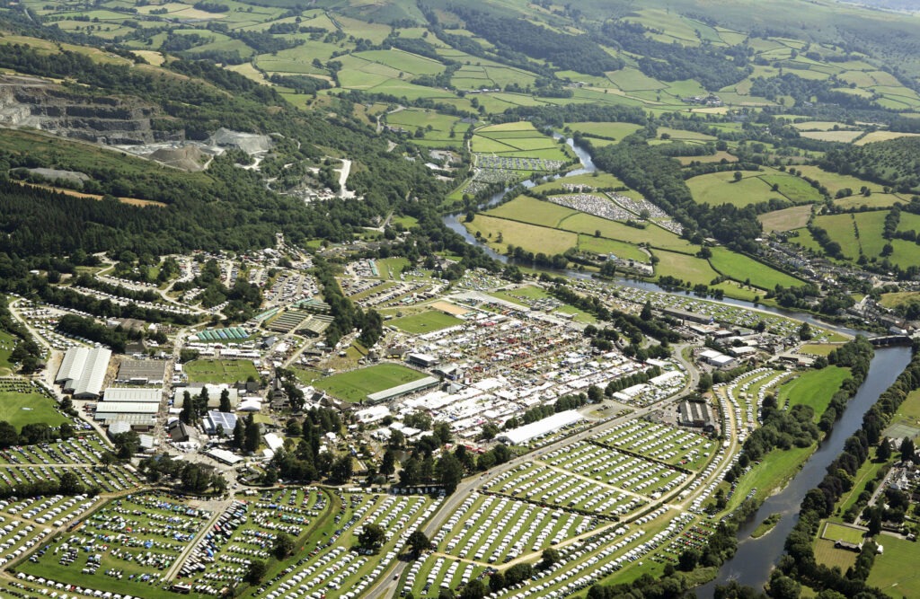 Royal Welsh Show aerial shot