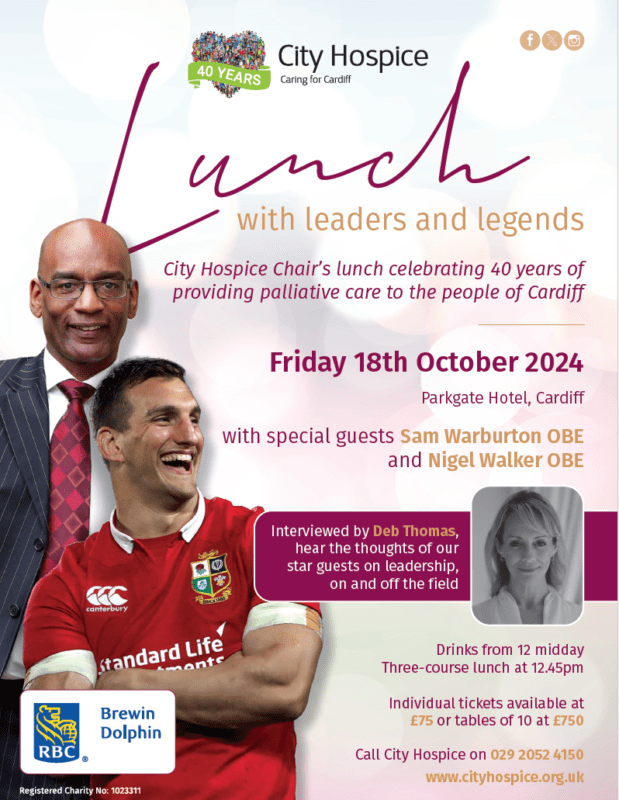 Leaders and legends lunch to connect charity with business community