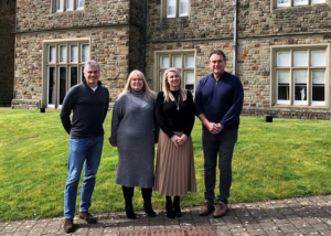 Skin Logistics from left Kevin Smith, Ceri Stephens,Jo Matthews and Marc Clement