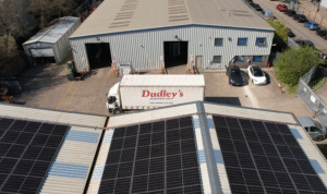 Solar panels at Dudley's Aluminium - still image