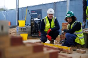 Trainer and Apprentice at NHBC Training Hub