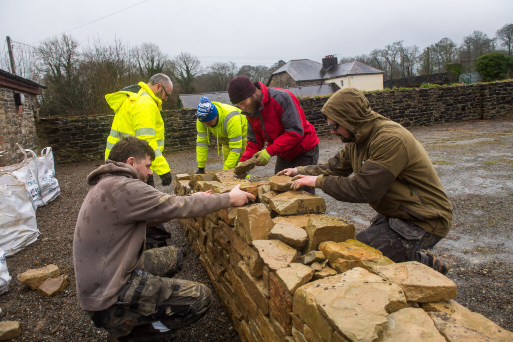 Last year's learners on the NVQ heritage masonry course.