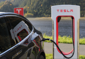 evs electric car tesla green