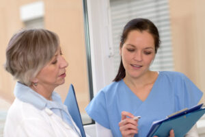 Two female doctors